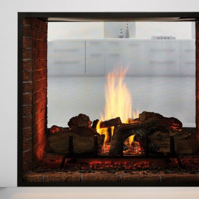 Heat & Glo | Escape See-Through 2-Sided Propane Gas Fireplace Installation Manotick Ontario