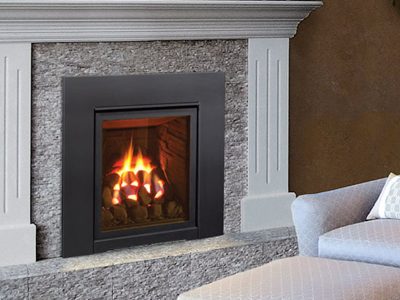 Buy the Enviro Q1 Portrait Gas Fireplace Insert Ottawa