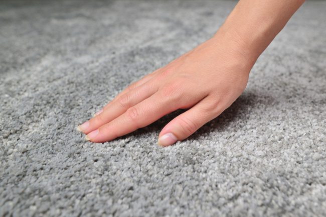 Woman,Touching,Grey,Carpet,,Close,Up.,Close,Up,Of,Hand Dos and Don'ts: Tips on Cleaning Wool Rugs