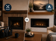 Modern and traditional gas fireplaces shown side by side comparing fireplace repair versus replacement in an Ottawa home.